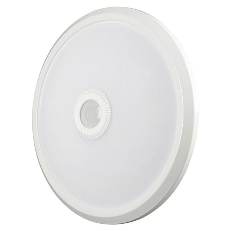 Plafonieră LED rotundă cu senzor de mișcare 12 W 3 în 1 albă V-Tac SKU-23418