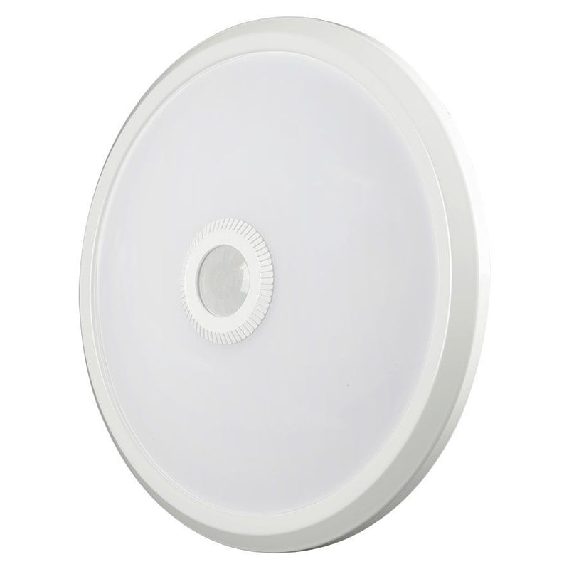 Plafonieră LED rotundă cu senzor de mișcare 12 W 3 în 1 albă V-Tac SKU-23418