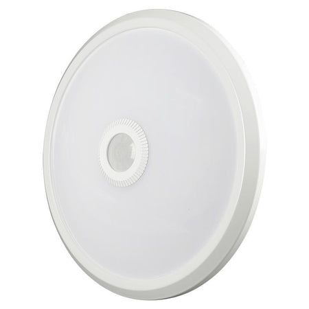 Plafonieră LED rotundă cu senzor de mișcare 12 W 3 în 1 albă V-Tac SKU-23418