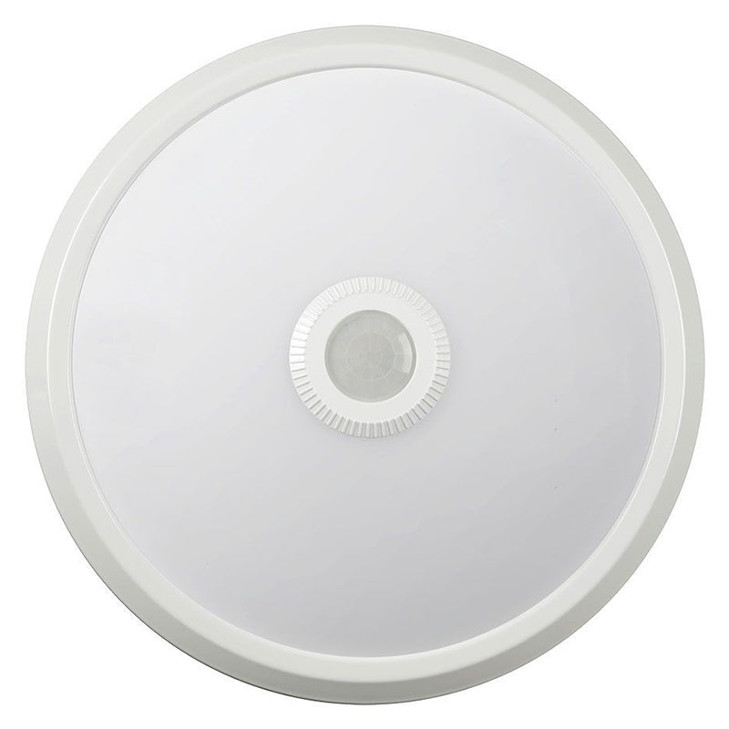 Plafoniera Led 12w Ip20 Senzor De Miscare 3in1 - Alb