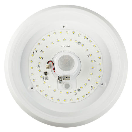 Plafoniera Led 12w Ip20 Senzor De Miscare 3in1 - Alb