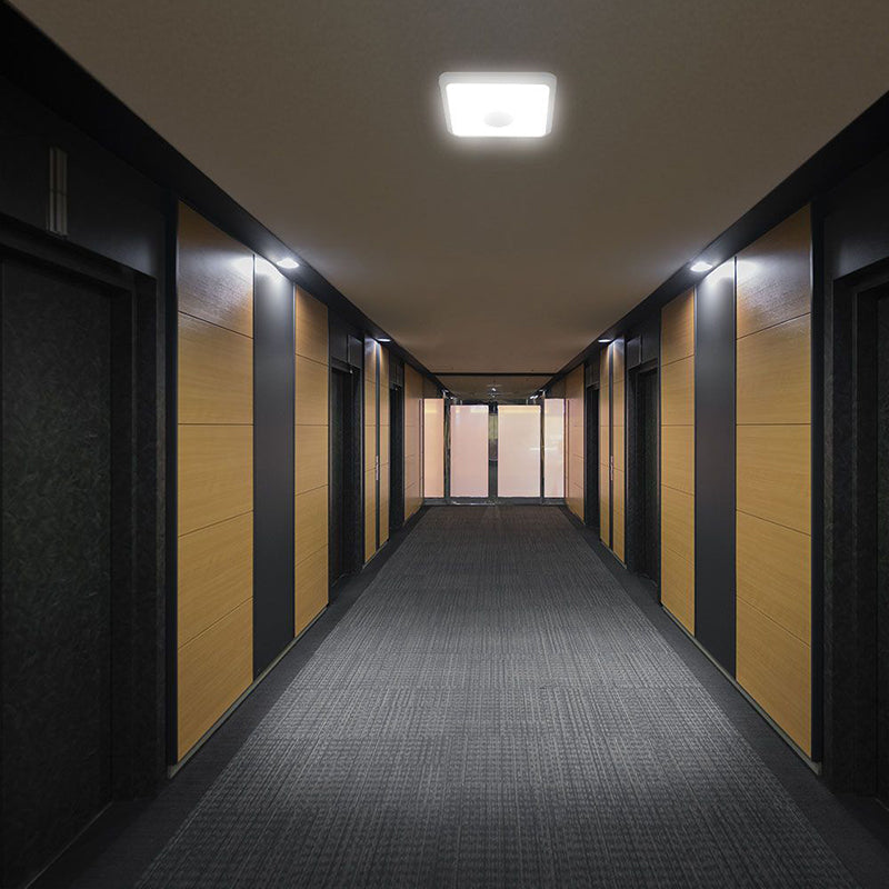 Plafoniera Led 12w Ip20 Senzor De Miscare 3in1 - Alb