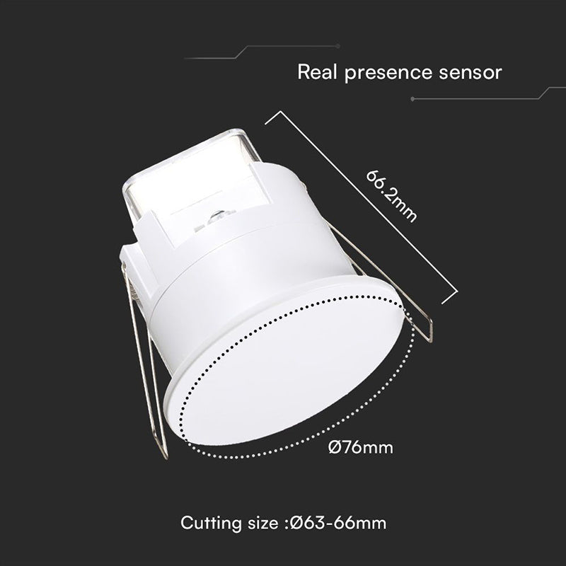 Senzor prezență acoperire 3m, 1000W, IP65, alb V-Tac SKU-23429