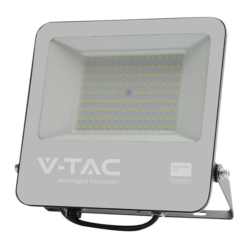 Reflector Led Smd 100w 4000k Ip65 Cablu 1m Cip Samsung - Negru/gri