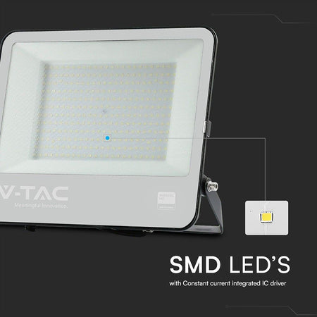 Reflector Led Smd 200w 6500k Ip65 Cablu 1m Cip Samsung - Negru/gri