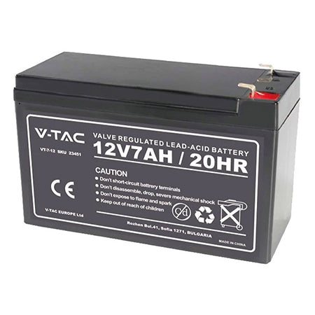 Acumulator gel plumb 12V 7Ah 151×65×94 mm V-Tac SKU-23451