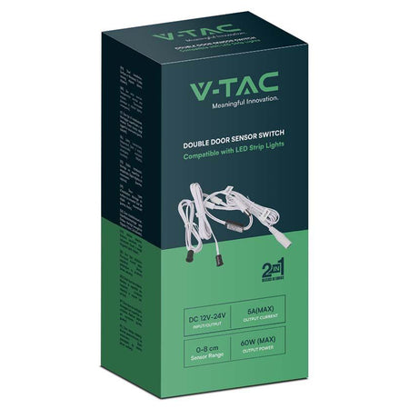 Comutator cu senzor pentru ușă dublă pentru benzi LED de 12-24 V și 60 W V-Tac SKU-23457