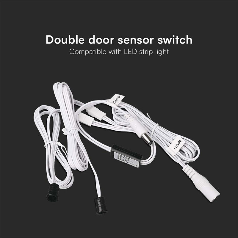 Comutator cu senzor pentru ușă dublă pentru benzi LED de 12-24 V și 60 W V-Tac SKU-23457