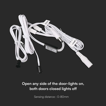 Comutator cu senzor pentru ușă dublă pentru benzi LED de 12-24 V și 60 W V-Tac SKU-23457