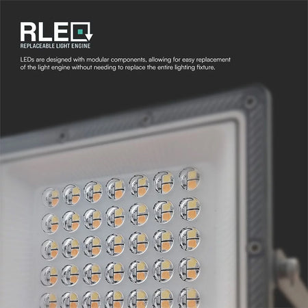 Reflector LED SMD 30 W 3in1 IP65, cablu, gri, V-Tac SKU-23613