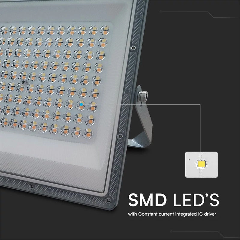 Reflector LED SMD 100W 3in1 IP65 aluminiu gri V-Tac SKU-23615