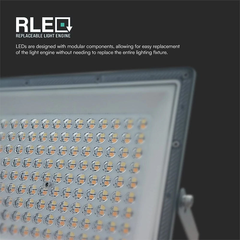 Reflector LED SMD 100W 3in1 IP65 aluminiu gri V-Tac SKU-23615