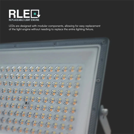 Reflector LED SMD 100W 3in1 IP65 aluminiu gri V-Tac SKU-23615