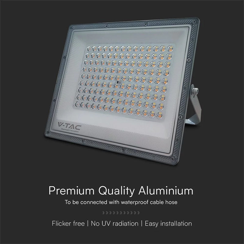 Reflector LED SMD 100W 3in1 IP65 aluminiu gri V-Tac SKU-23615