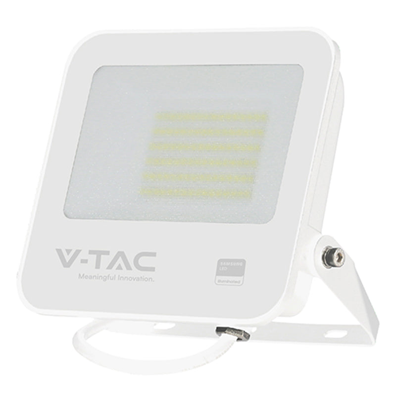 Reflector Led Smd 50w 6500k Ip65 Ci Samsung - Alb/gri