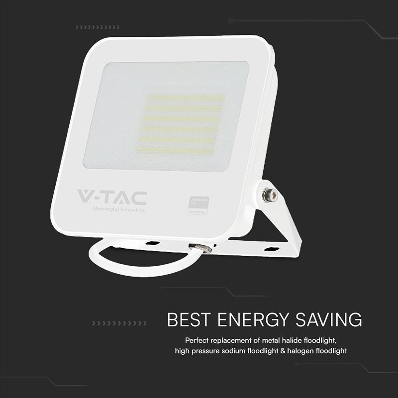 Reflector Led Smd 50w 6500k Ip65 Ci Samsung - Alb/gri