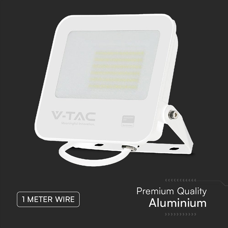 Reflector Led Smd 50w 6500k Ip65 Ci Samsung - Alb/gri