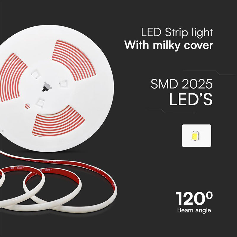 Banda Led Cob 12.5w/m 220-240v Ip65 6500k Rola 10m