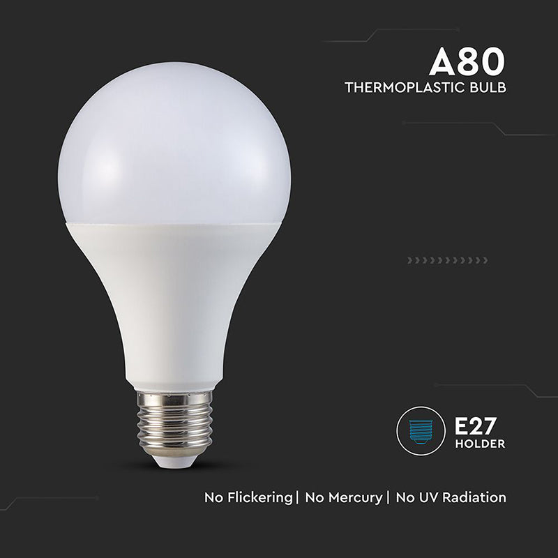 Bec LED A80 E27 20 W cu lumină albă neutră 4000 K V-Tac SKU-23748