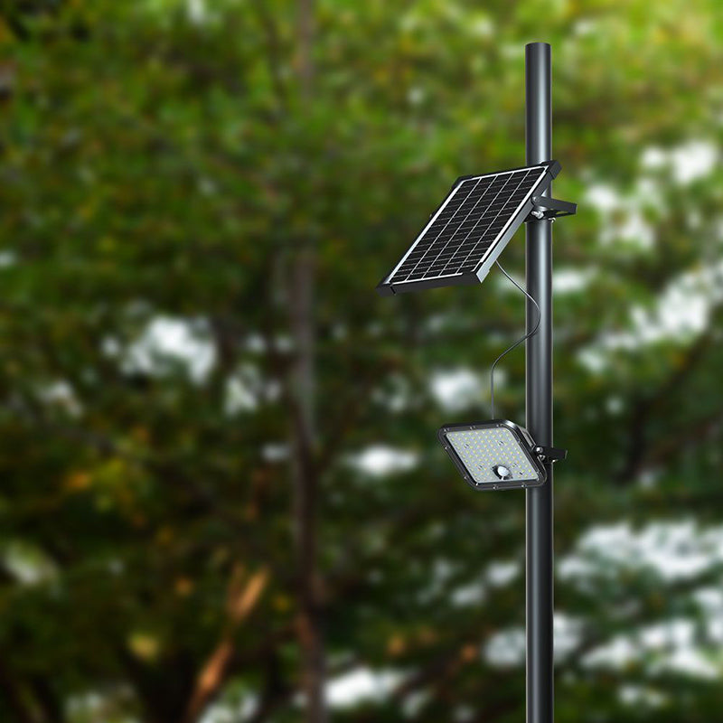 Reflector cu încărcare solară 10W, 1500 lm, 4000K+6400K, IP65, negru V-Tac SKU-23756