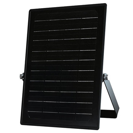 Reflector cu încărcare solară 10W, 1500 lm, 4000K+6400K, IP65, negru V-Tac SKU-23756