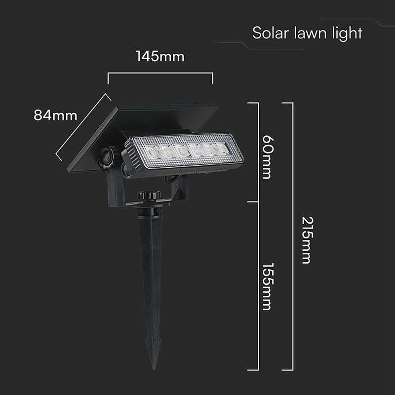 Lampă LED solară 0.9 W 3000 K 2in1 IP65 gradină V-Tac SKU-23757