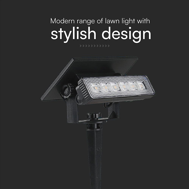 Lampă LED solară 0.9 W 3000 K 2in1 IP65 gradină V-Tac SKU-23757