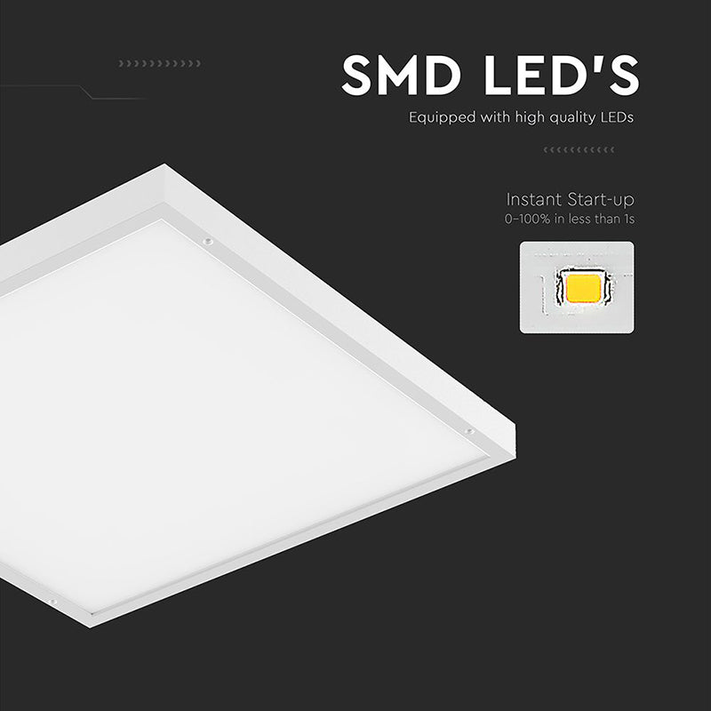 Panou LED 36W 2in1 60 × 60 cm, 4320 lm, 6500K alb rece V-Tac SKU-23766