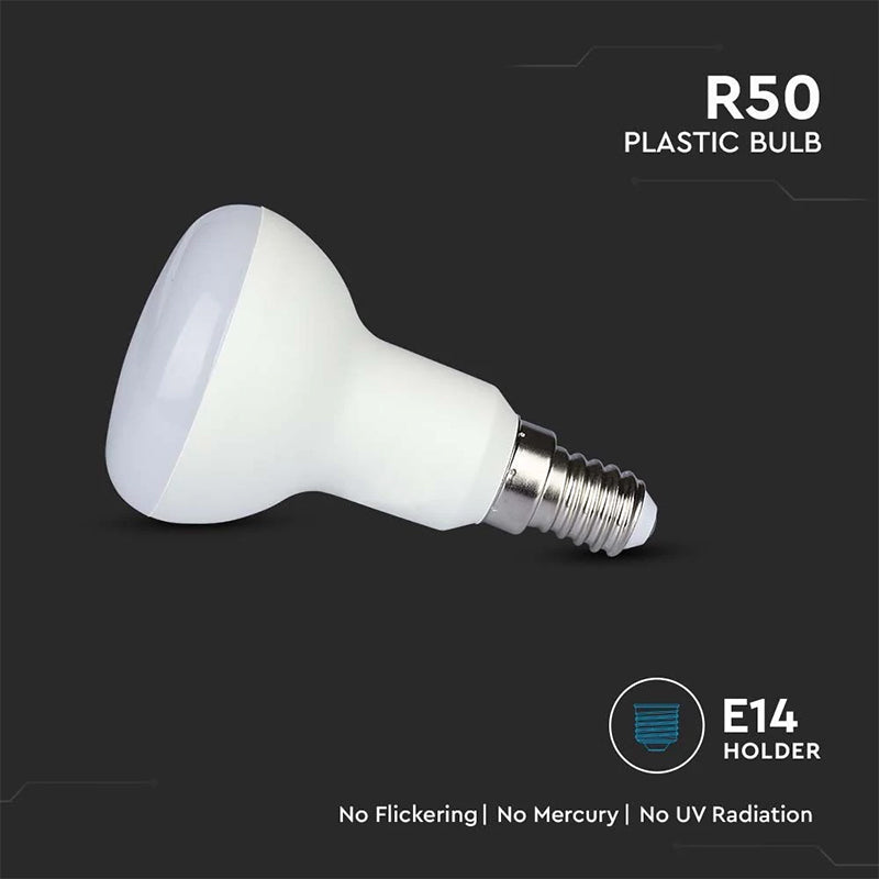 Bec LED R50 E14 4,8 W cu lumină alb cald 3000K V-Tac SKU-23894