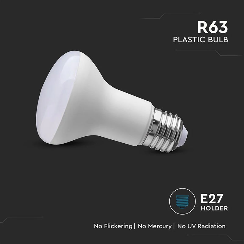Bec LED R63 E27 de 8,5 W cu lumină albă neutră 4000K V-Tac SKU-23898
