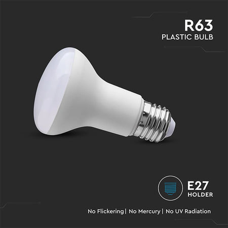 Bec LED R63 E27 de 8,5 W cu lumină albă neutră 4000K V-Tac SKU-23898