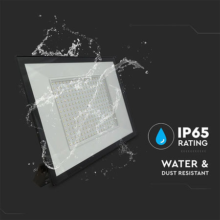 Reflector LED SMD 200 W, 6400 K, IP65, negru, aluminiu, V-Tac SKU-23977
