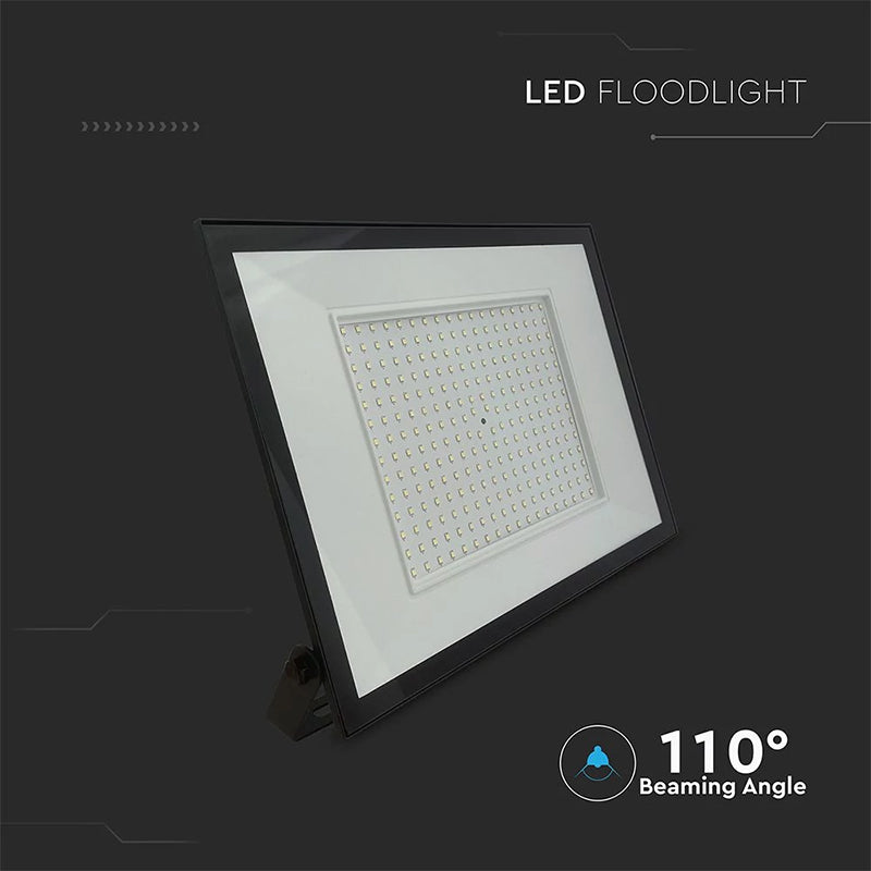 Reflector LED SMD 200 W, 6400 K, IP65, negru, aluminiu, V-Tac SKU-23977