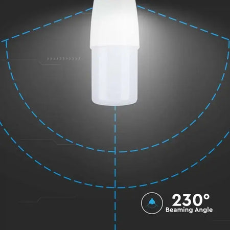 Bec LED T37 cu soclu E14 de 7,5 W și lumină albă rece 6500 K V-Tac SKU-24032
