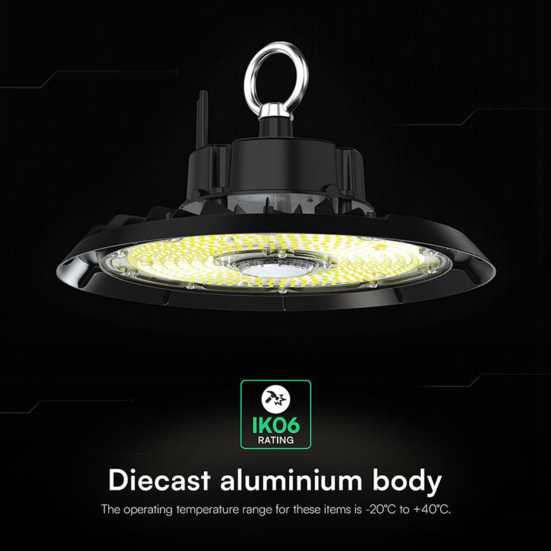 Corp de iluminat LED UFO Highbay de 150W cu lumină rece 6500K V-Tac SKU-240766