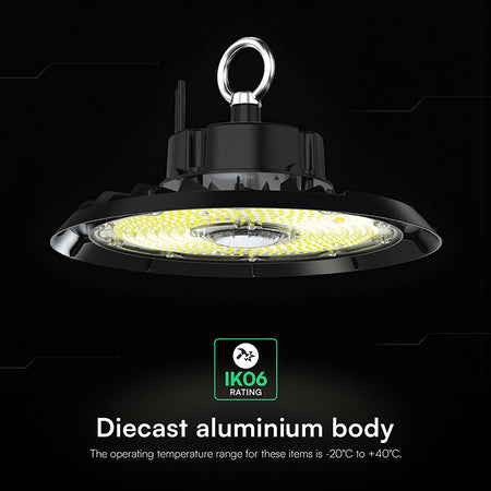 Corp de iluminat LED UFO Highbay de 150W cu lumină rece 6500K V-Tac SKU-240766