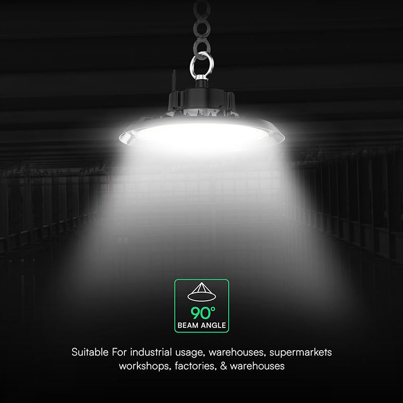 Corp de iluminat LED UFO Highbay de 150W cu lumină rece 6500K V-Tac SKU-240766