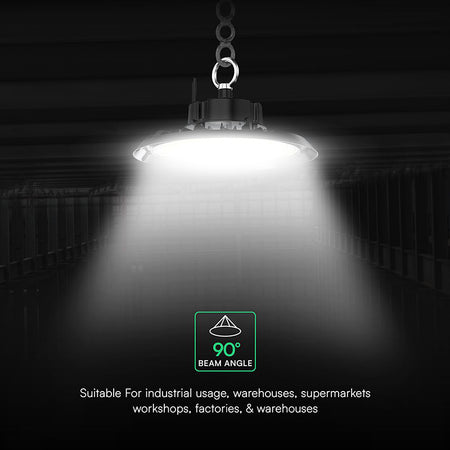 Corp de iluminat LED UFO Highbay de 150W cu lumină rece 6500K V-Tac SKU-240766