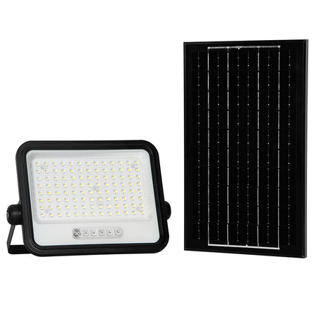 Reflector cu încărcare solară 200 W 7 în 1, negru, V-Tac SKU-24084