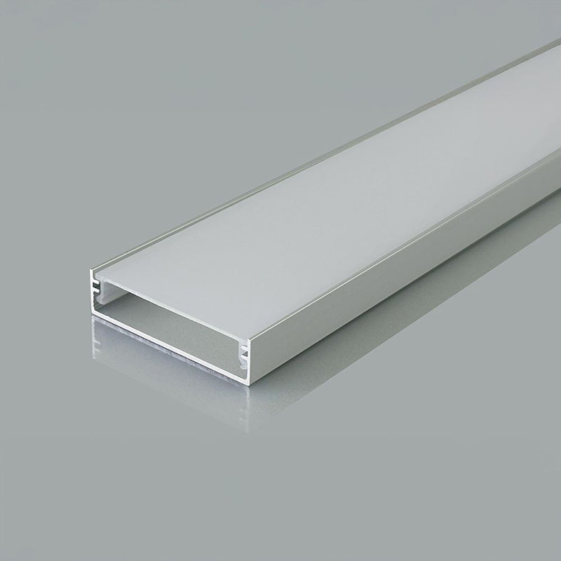 Profil aluminiu pentru bandă LED 2 m, argintiu, V-Tac SKU-24100