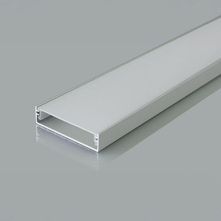 Profil aluminiu pentru bandă LED 2 m, argintiu, V-Tac SKU-24100