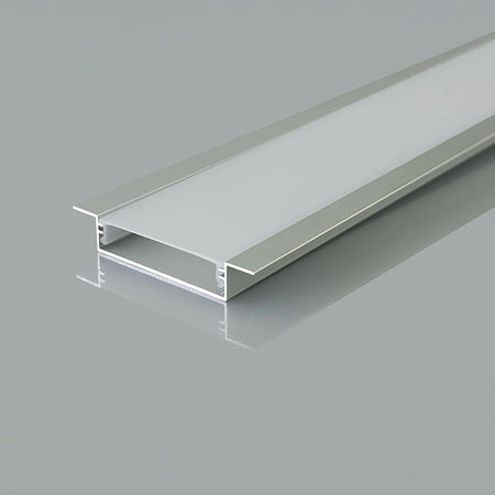 Profil aluminiu pentru bandă LED 2 m, 40 × 10 mm, argintiu, V-Tac SKU-24101