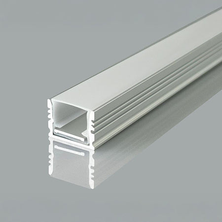 Profil aluminiu pentru bandă LED 2 m 17 × 14 mm argintiu V-Tac SKU-24104