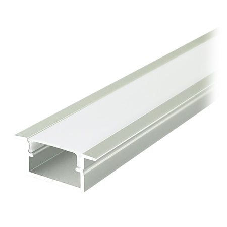 Profil aluminiu pentru bandă LED 2 m 17 mm × 10 mm argintiu V-Tac SKU-24106