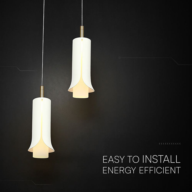 Corp de iluminat LED suspendat alb de 10 W cu lumină caldă de 3000 K V-Tac SKU-24135