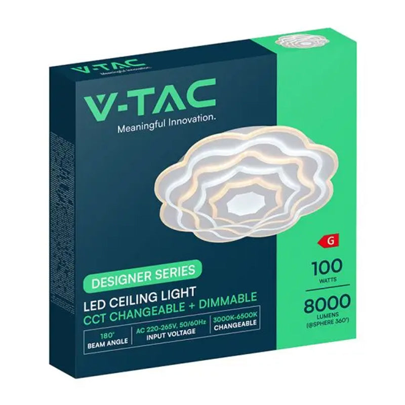 Aplica LED 100W 3in1 dimabilă cu telecomandă V-Tac SKU-24175