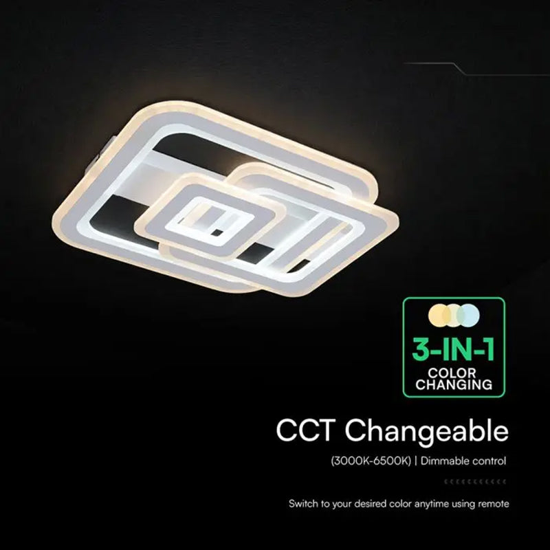 Aplică LED 80W 3 în 1 dimabilă cu telecomandă V-Tac SKU-24176
