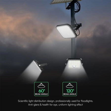 Reflector LED solar 30W, 4800 lm, IP65, negru V-Tac SKU-24277