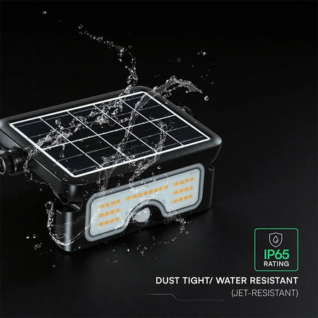 Reflector LED solar 7 W 3in1, negru, 900 lm, IP65, V-Tac SKU-24341