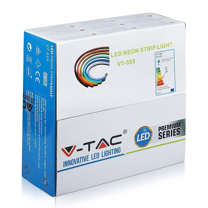 Banda Led Neonflex 24v 6000k 10m Alb Rece